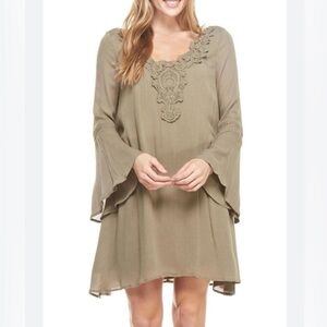 Mittoshop Flare Sleeve Mini Dress